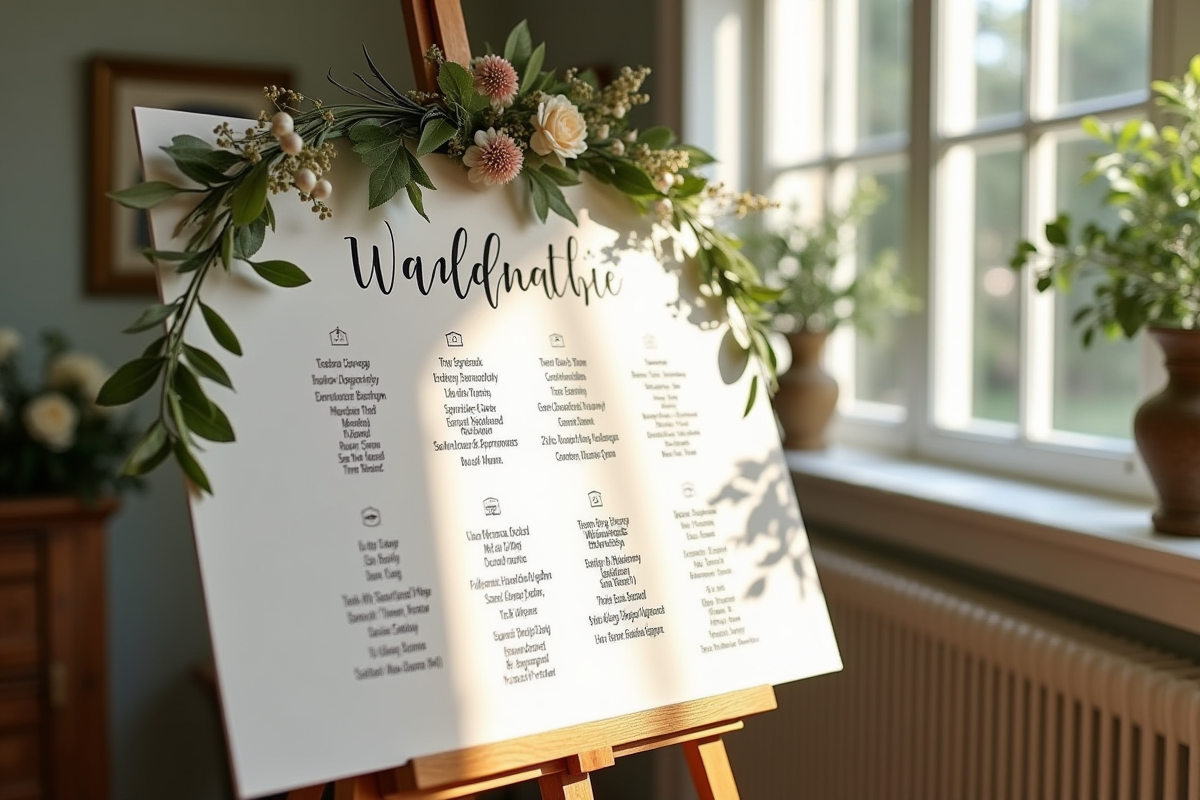 table mariage