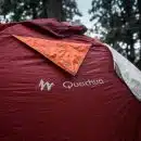 red and gray Quechua tent