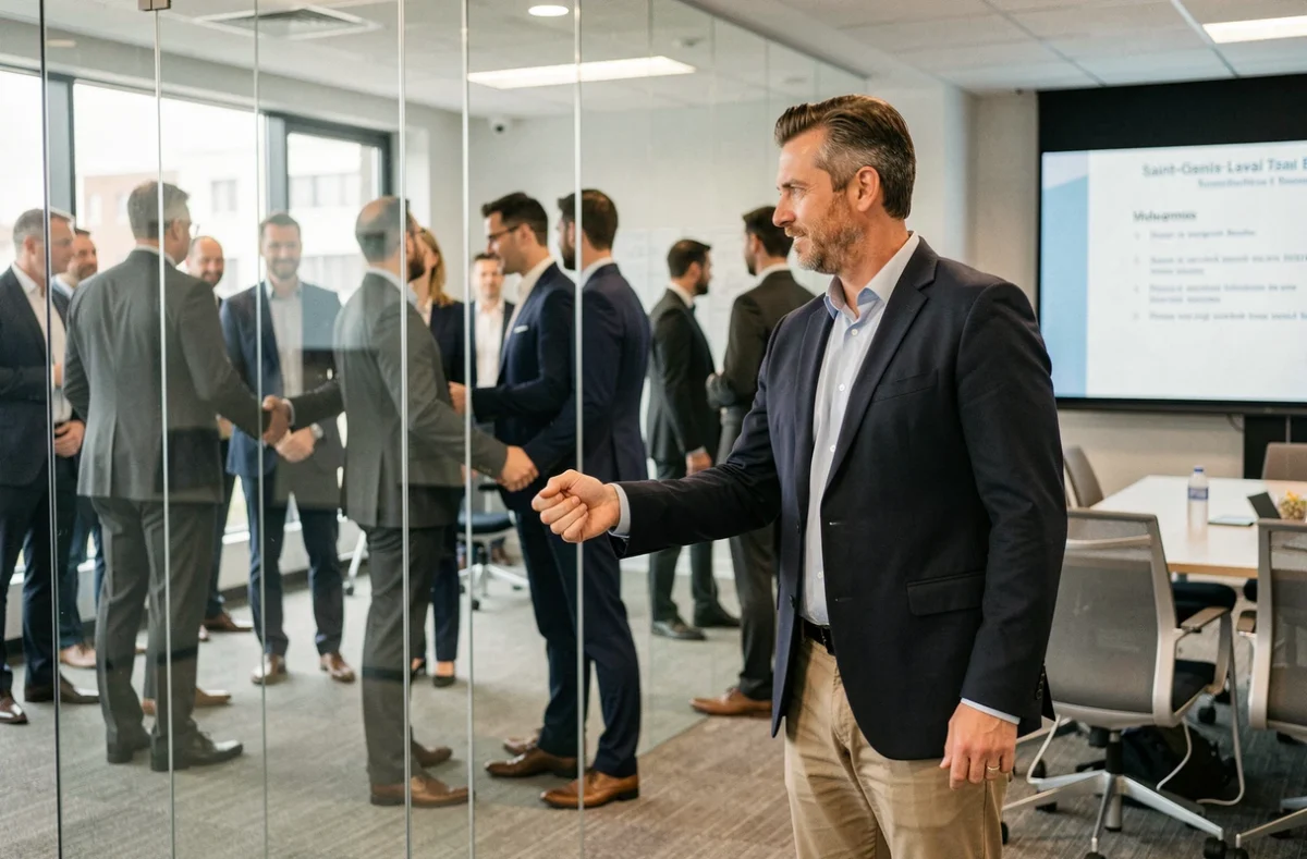 Photographe d'événement corporate capturant une scène professionnelle à Saint-Genis-Laval