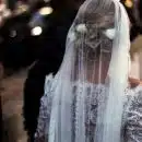 woman wearing wedding veil